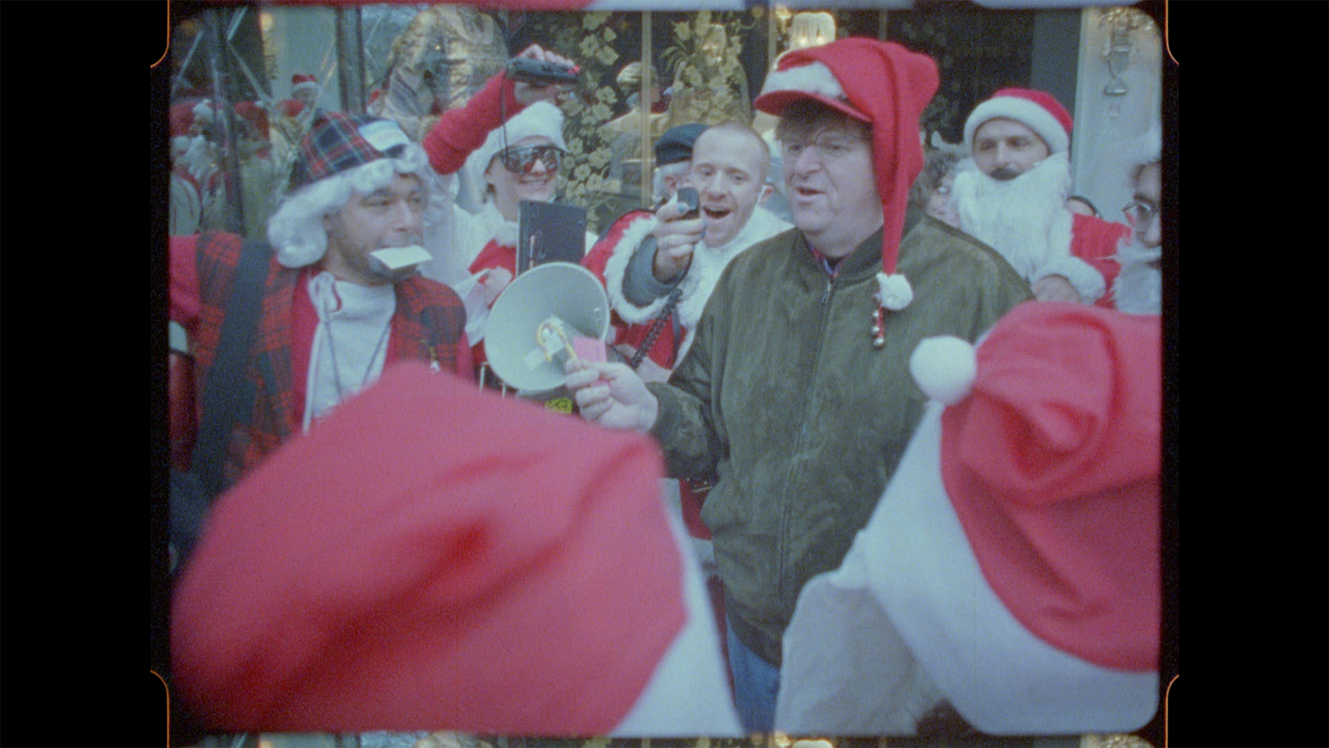 Archival scene from the Santacon documentary