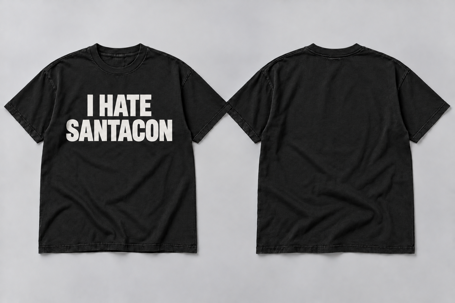 The Statement Tee: front and back design on roomy T-shirt blanks